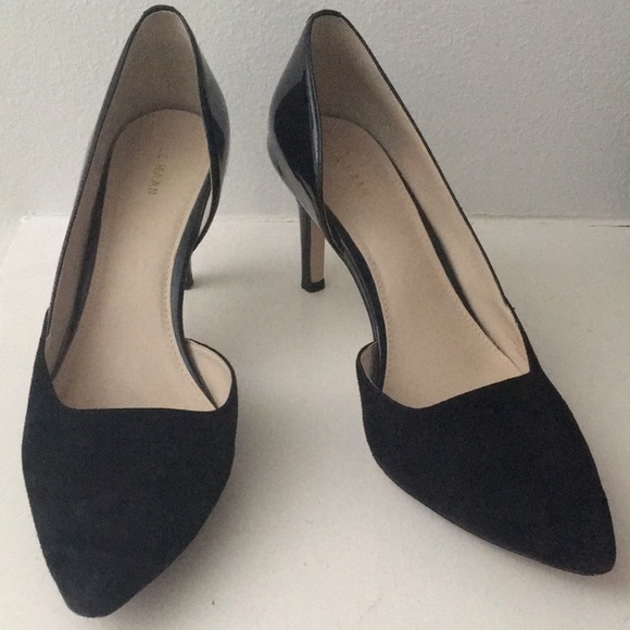 Cole Haan Black Leather D'Orsay Heels / Pumps - Picture 3 of 17